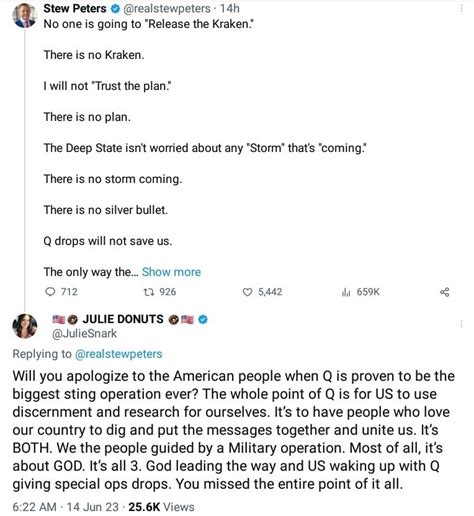 Qtalk On Twitter Qanon Julie Is Not Happy With Stew Peters