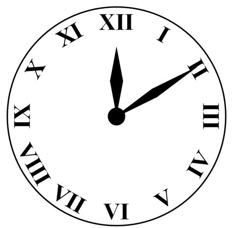Clock Roman Numerals Png Clipart Best