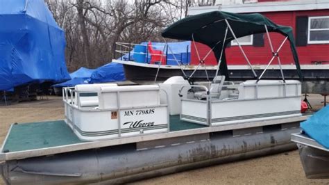 2004 20 Weeres Pontoon Boat 25 Hp Mercury Outboard Four Stroke For Sale