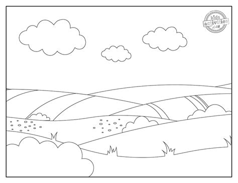 Landscape Coloring Pages For Kids Printable Coloring Pages