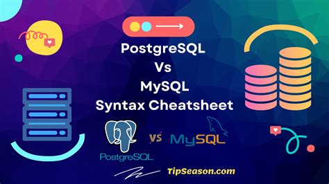 Postgresql Vs Mysql Differences In Syntax Side By Side Comparison