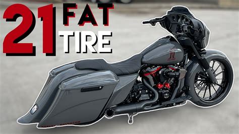 New 2021 21” Harley Street Glide Fat Tire Custom Bagger For Sale Youtube