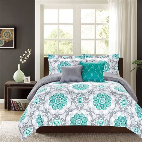 The 32 Reasons For Gray And Turquoise Bedding Firstly We Have This