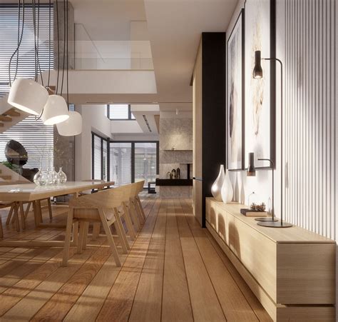 Warm Modern Interior Design Vis For Lk Projektpl On Behance In