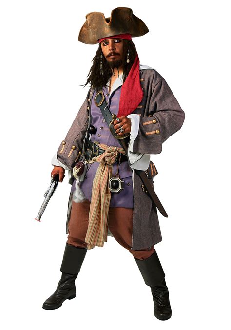 Kostüme Adult Mens Pirate Costume Blackbeard Jack Sparrow Caribbean