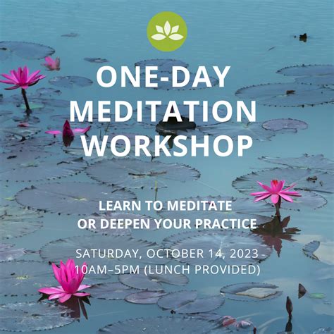 meditation workshop — westchester meditation center