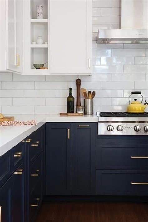10 Trendy Navy Blue Cabinets Youll Fall In Love With Kitchen