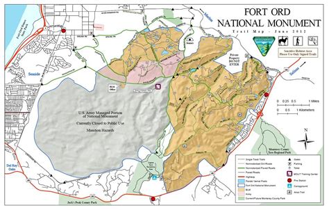 New Map Of The Fort Ord National Monument Morca Monterey Off