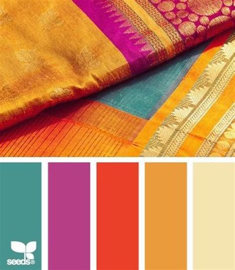 Indian Fabrics Color Schemes Color Swatches Design Seeds