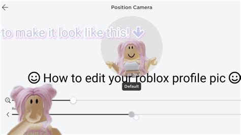 How To Edit Your Roblox Profile Picture Youtube