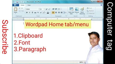 Wordpad Home Tabmenucomputer Tag Youtube