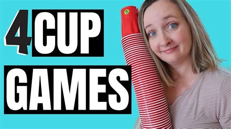 4 Fun Party Games With Cups Youtube