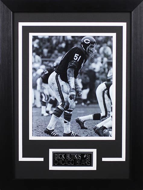 Dick Butkus Framed 8x10 Chicago Bears Photo