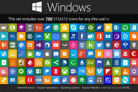 Pack De Iconos Para Windows Más De 6000 Iconos Gratis