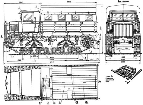 Voroshilovets Artillery Tractor Blueprint Download Free Blueprint For D Modeling