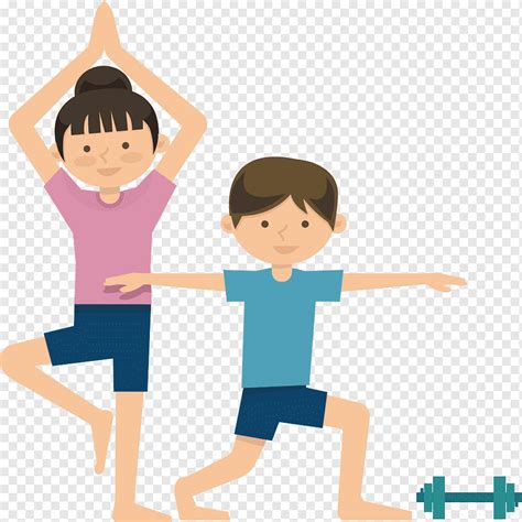 Animated Man And Woman Illustration Physical Exercise Physical Fitness