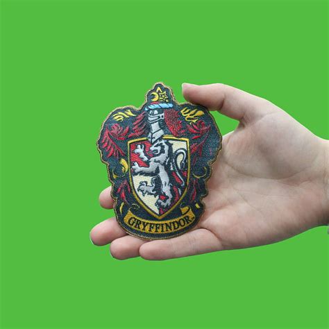 Harry Potter Gryffindor Crest Sublimated Embroidered Iron On Patch Hd