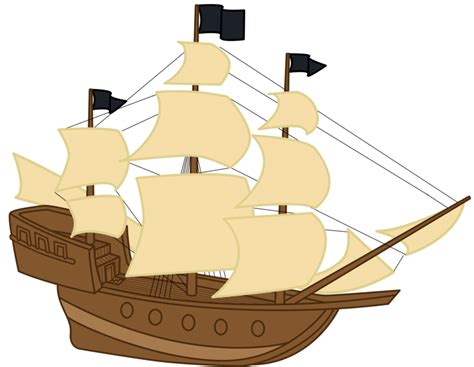 Cartoon Pirate Ship Clip Art Clipart Best