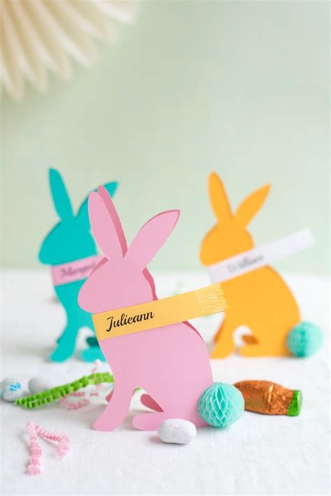 Easter Bunny Place Cards Diy
