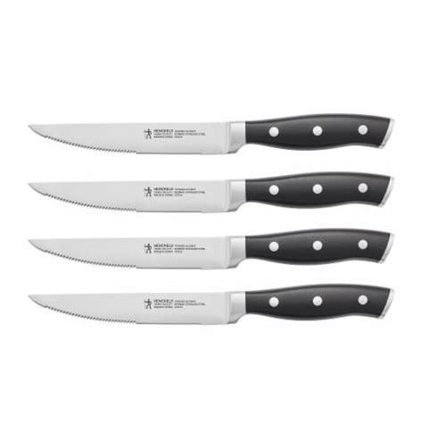 Henckels Forged Accent 4 Pc Steak Knife Set Black 4 Pc Bakers