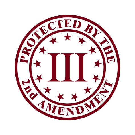 Protected By The 2nd Amendment Patriotic Vinyl Decal Sticker Etsy