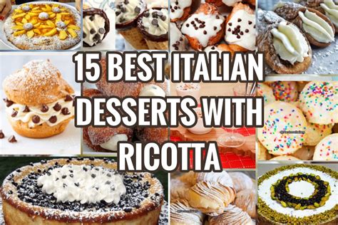 15 Best Italian Desserts With Ricotta 🍨 Hardcore Italians