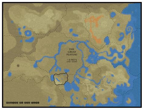 Tloz Breath Of The Wild The Great Plateau Size By Wsaravio On Deviantart