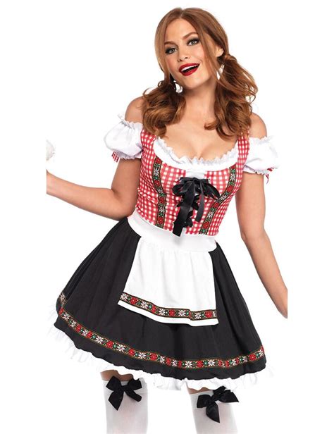 Spezielle Anlässe Ladies Traditional Bavarian Beer Girl Oktoberfest German Fancy Dress Costume