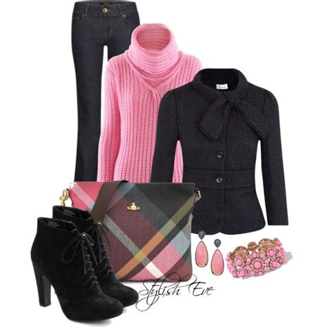 Black And Pink Outfit By Stylisheve On Polyvore Fashion Velvet