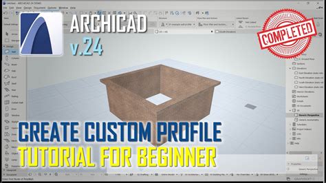 Archicad How To Create New Profile Tutorial For Beginner Youtube