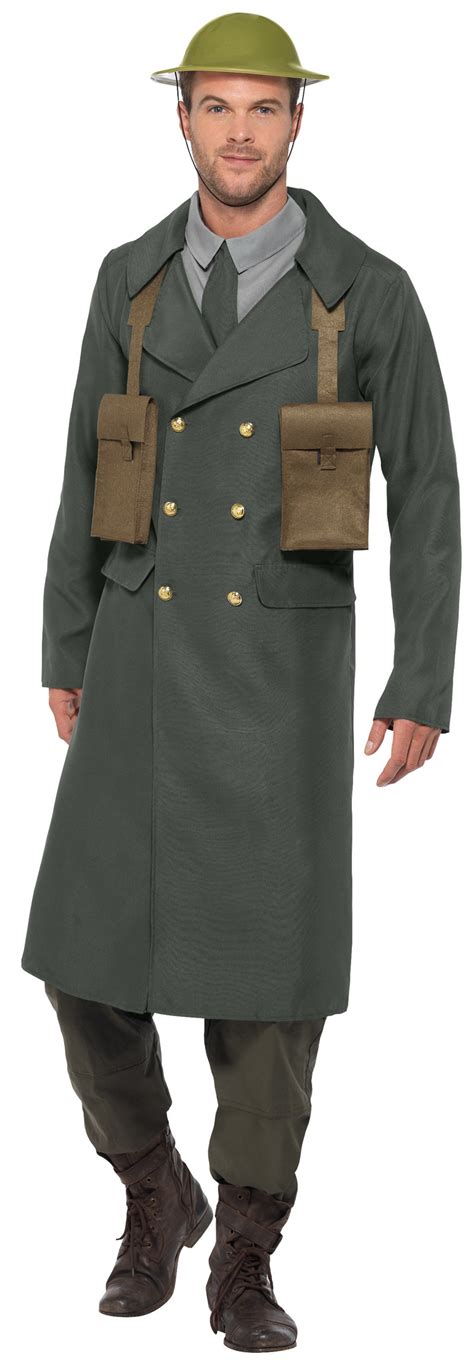 Ww2 British Officer Mens Fancy Dress Military Army Uniform