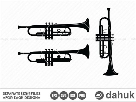 Trumpet SVG,Trumpet Silhouettes,Trumpet,Cut file,for silhouette,svg,eps ...