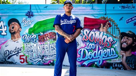 Photos Dodgers Unveil Nike City Connect Series Uniforms By Rowan