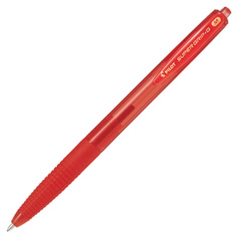 Pilot Supergrip G Ballpoint Pen Retractable Medium 10mm Red Ps Office