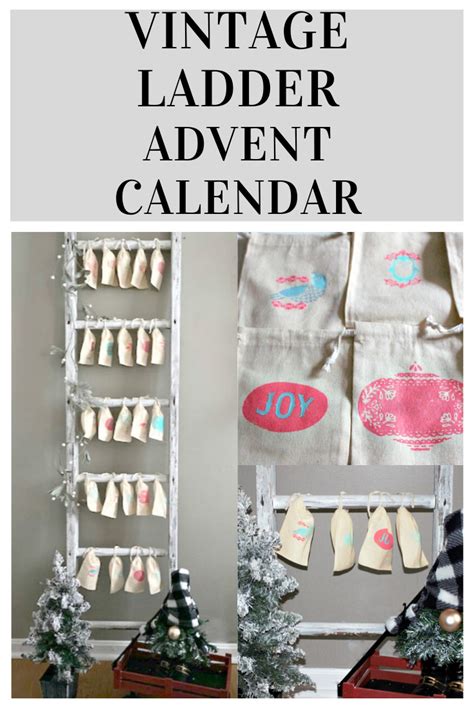 Make A Fun Diy Christmas Advent Calendar Ladder Our Crafty Mom