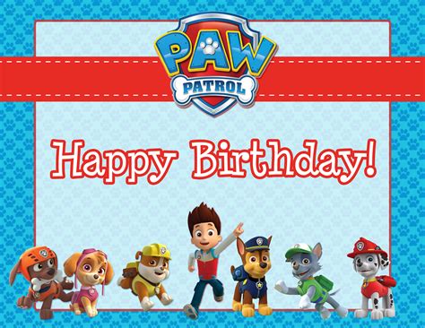 View 43 Template Paw Patrol Happy Birthday Banner Printable Free