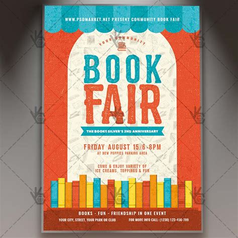 Book Fair Premium Flyer Psd Template Psdmarket