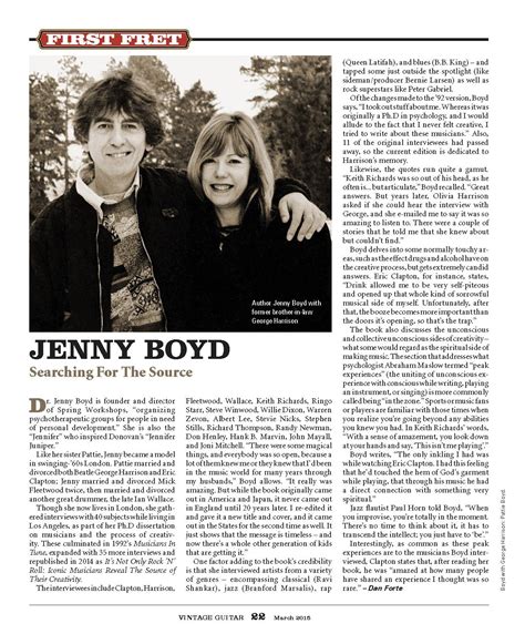 Jenny Boyd | Press