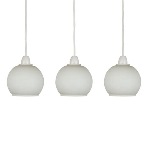 Maybe you would like to learn more about one of these? Set of 3 Frosted White Glass Domed Ceiling Light Pendant ...