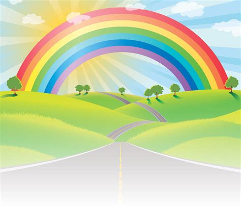 Cartoon Rainbow Wallpapers Top Free Cartoon Rainbow Backgrounds WallpaperAccess