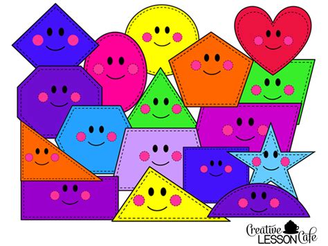 Cartoon Shapes Clipart Triangle Clipart Shapes Shape Clip Kids Square