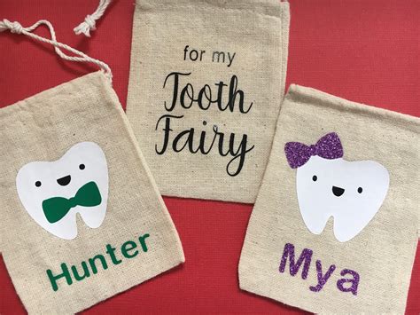 Personalized Tooth Fairy Bag Etsy