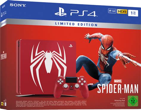 Sony Playstation 4 Ps4 Slim 1tb Marvels Spider Man Limited Edition