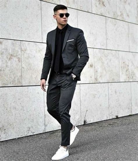 Man Black Suit2 Piece Suitwedding Prom Dinner Party Wear Etsy