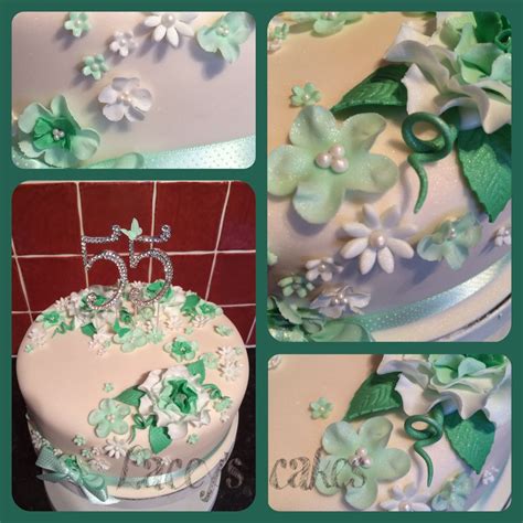 Loved Creating This 55th Wedding Anniversary Cake Anniversary Cake