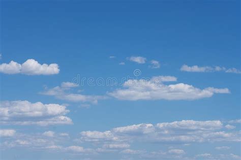 Blue Sky And White Clouds In Sunny Sky Outdoors Stock Image Image Of