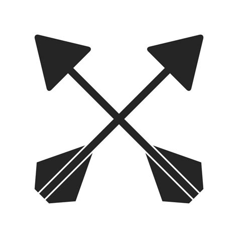 Crossed Arrows Symbol 7121777 Vector Art At Vecteezy
