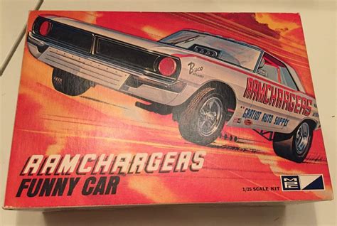 Vintage 1960s Mpc Ramchargers Funny Car Model Kit 732 200 Nice Dodge