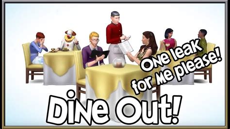 The Sims 4 Infothoughts Dine Out Game Pack Leaked Youtube
