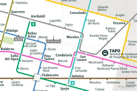 Tepito Mexico City Map Map Of Tepito Mexico City Mexico
